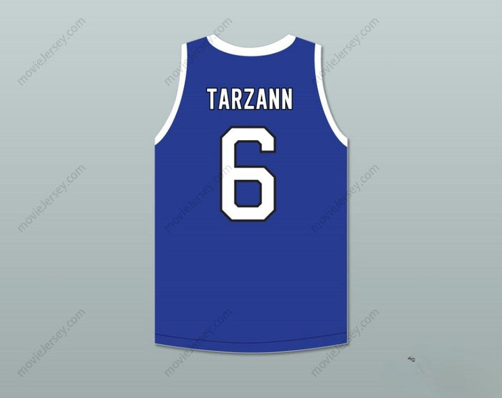CUSTOM ANY Name Number TARZANN 6 ACE FAMILY CHARITY BLUE BASKETBALL JERSEY Top Stitched S-6XL