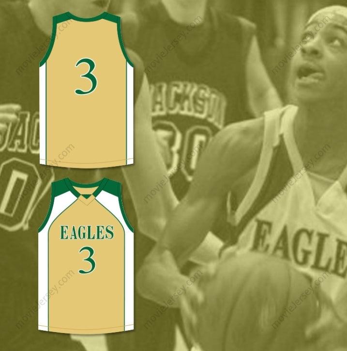 CUSTOM ANY Name Number CJ MCCOLLUM 3 GLENOAK HIGH SCHOOL GOLDEN  GOLD BASKETBALL JERSEY 2 Top Stitched S-6XL