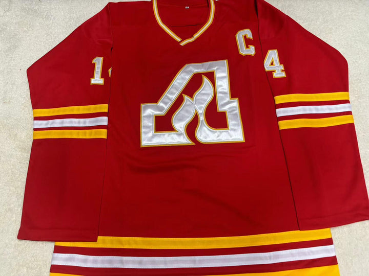 Custom Any Name Number KENT NILSSON ATLANTA FLAMES HOCKEY JERSEY Stitched Top Stitched S-6XL