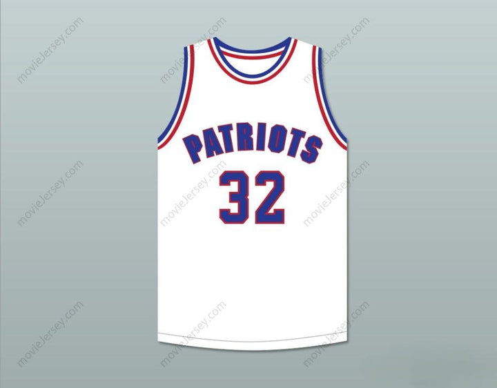 CUSTOM ANY Name Number ROSCOE 32 WILL FOSTER HIGH SCHOOL PATRIOTS WHITE BASKETBALL JERSEY THE RED SNEAKERS Top Stitched S-6XL