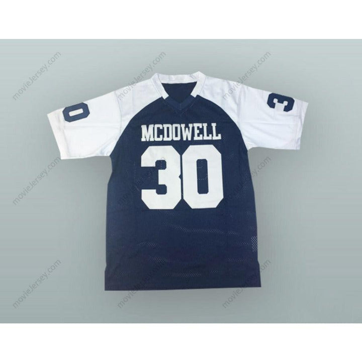 CUSTOM ANY Name Number JAMES CONNER 30 MCDOWELL HIGH SCHOOL TROJANS NAVY BLUE FOOTBALL JERSEY Top Stitched S-6XL