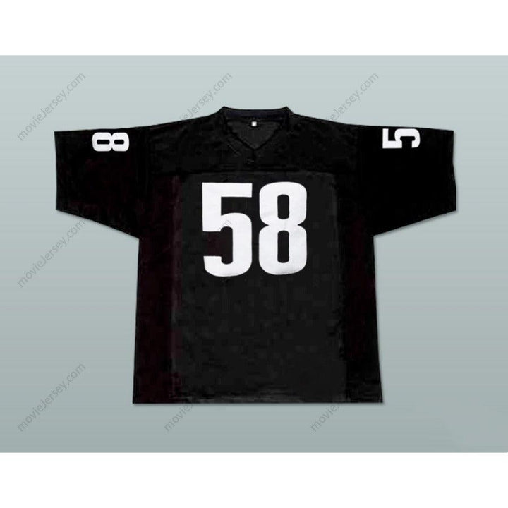 CUSTOM ANY Name Number LUTHER SHARK LAVAY 58 MIAMI SHARKS WHITE TRIM Football Jersey Top Stitched S-6XL