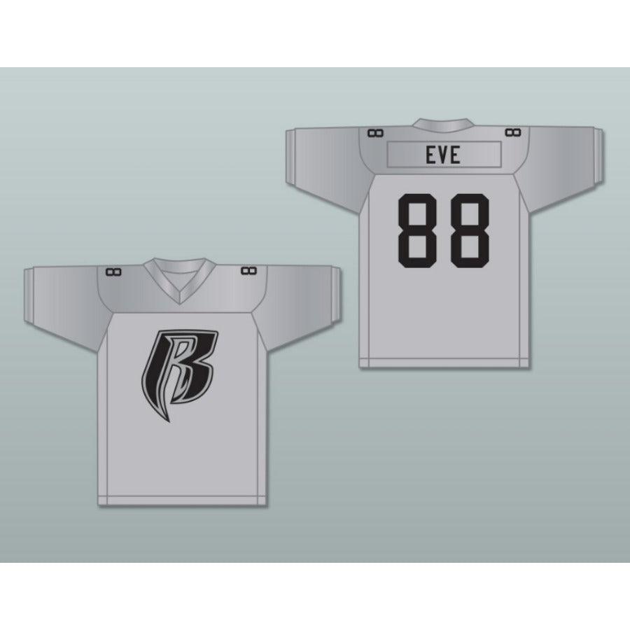 CUSTOM ANY Name Number EVE ROUGH RYDERS 88 SILVER Football Jersey Top Stitched S-6XL
