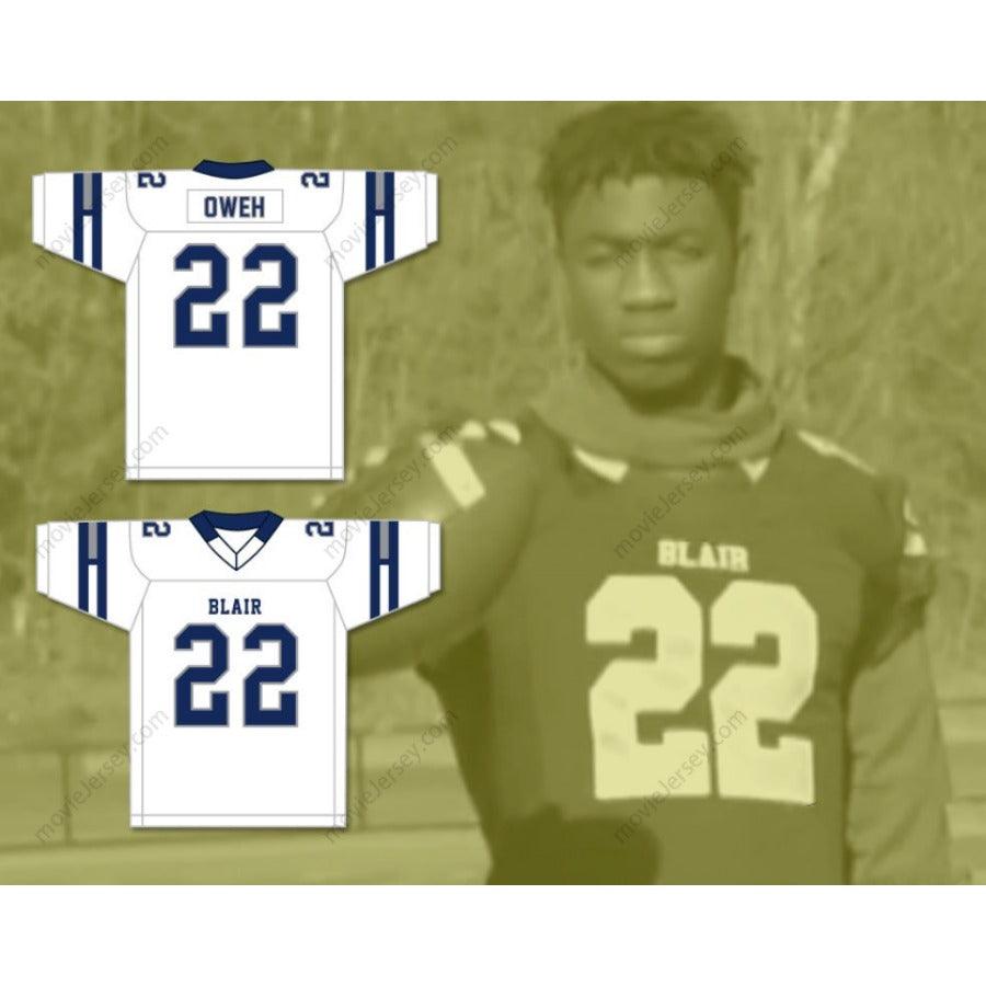 CUSTOM ANY Name Number JAYSON OWEH 22 BLAIR ACADEMY BUCCANEERS Football Jersey Top Stitched S-6XL