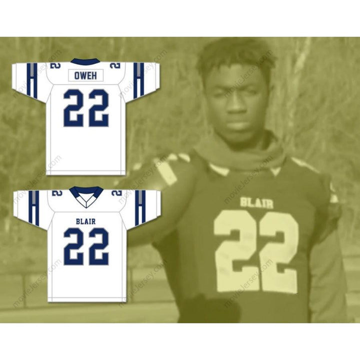 CUSTOM ANY Name Number JAYSON OWEH 22 BLAIR ACADEMY BUCCANEERS Football Jersey Top Stitched S-6XL