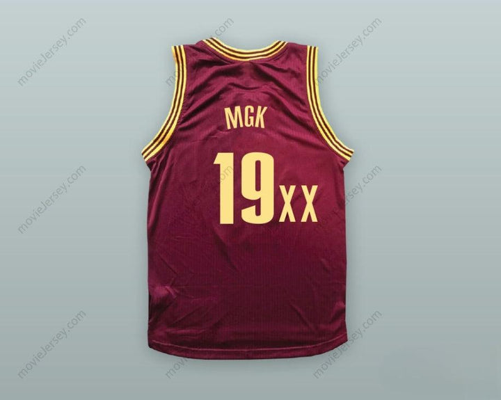 CUSTOM ANY Name Number MGK 19XX MAROON BASKETBALL JERSEY Top Stitched S-6XL