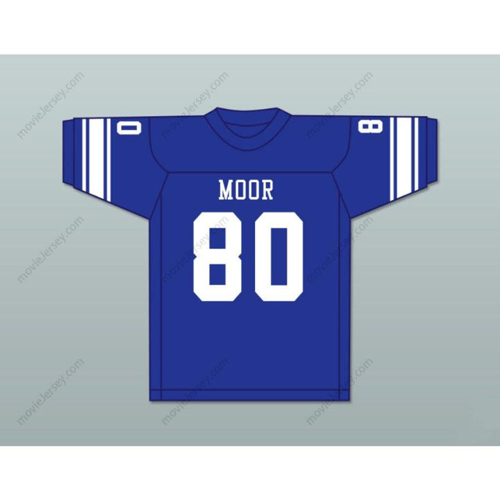 CUSTOM ANY Name Number JERRY RICE 80 MOOR HIGH SCHOOL BLUE FOOTBALL JERSEY Top Stitched S-6XL