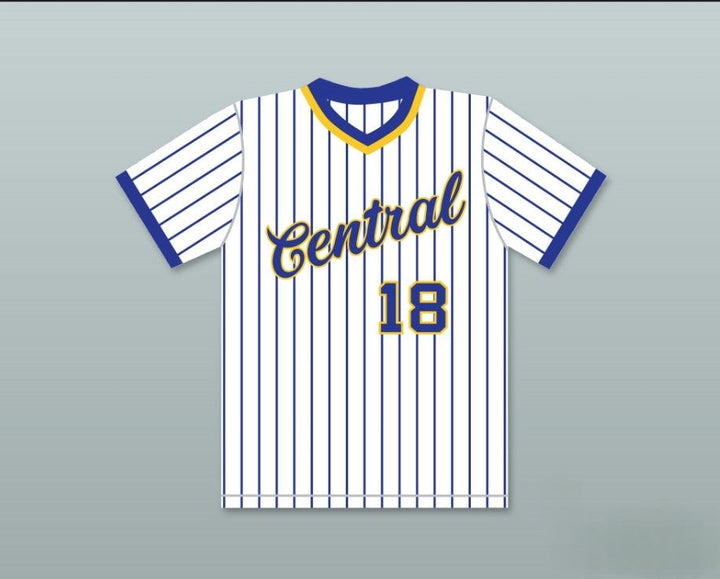 Custom Any Name Number DAN MARINO 18 CENTRAL CATHOLIC HIGH SCHOOL PINSTRIPED BASEBALL JERSEY Top Stitched S-6XL