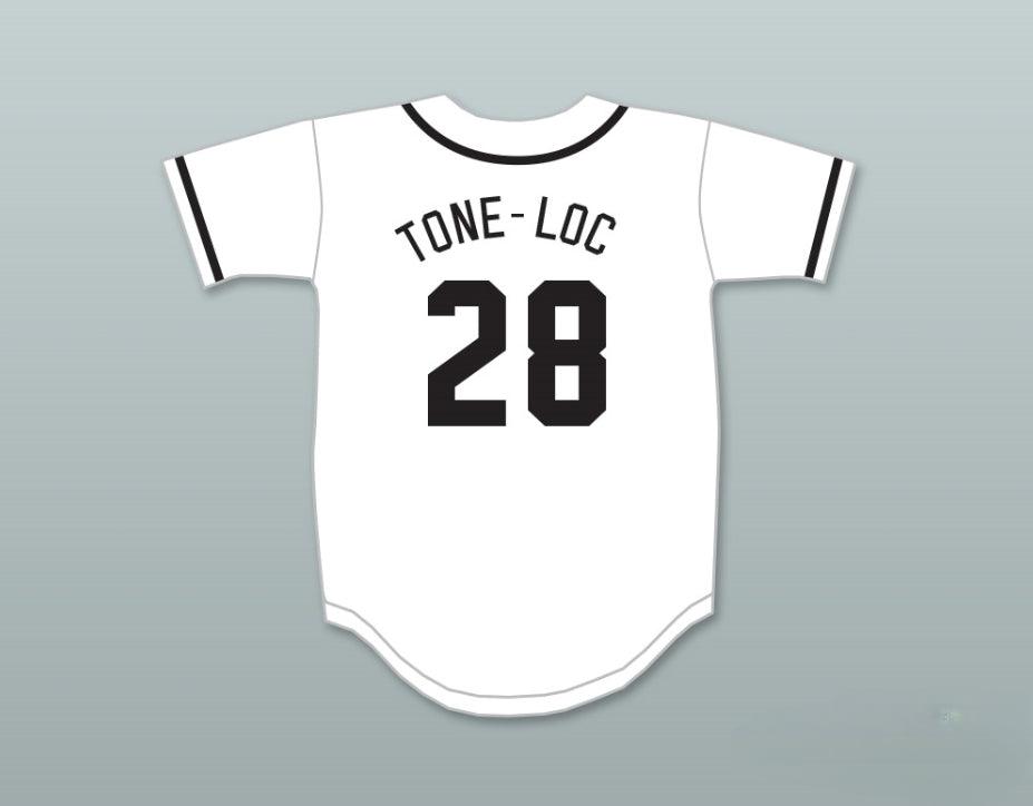 Custom Any Name Number TONE-LOC 28 SALAMANDERS BASEBALL JERSEY 1ST ANNUAL ROCK N' JOCK DIAMOND DERBY Top Stitched S-6XL