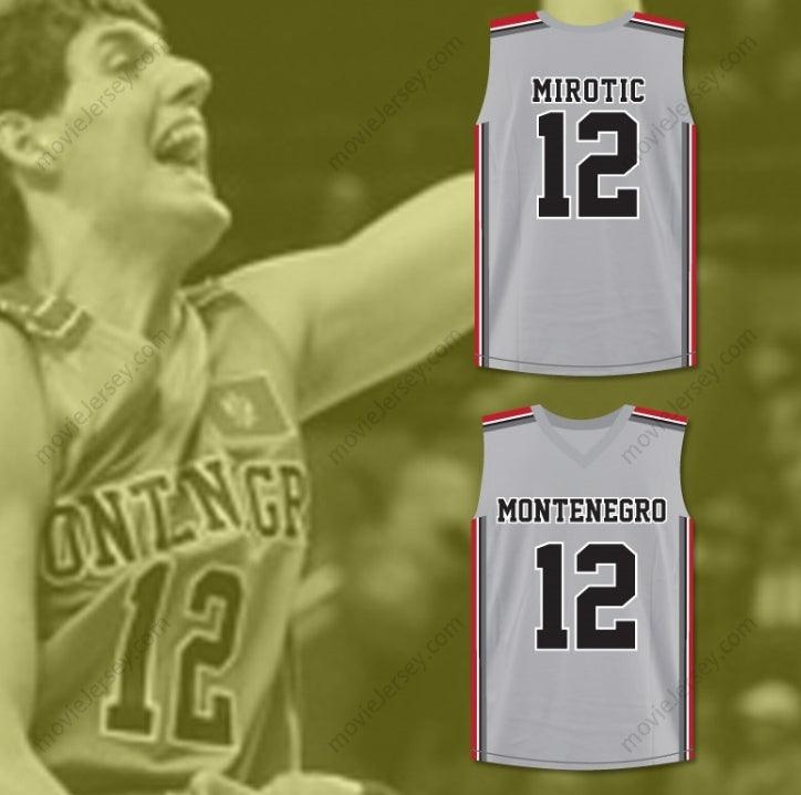 CUSTOM ANY Name Number NIKOLA MIROTIC 12 MONTENEGRO BASKETBALL JERSEY ANY PLAYER OR NUMBERTop Stitched S-6XL