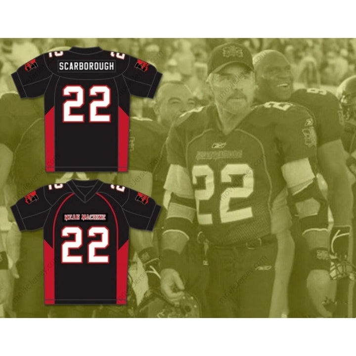 CUSTOM ANY Name Number BURT REYNOLDS 22 COACH NATE SCARBOROUGH MEAN MACHINE CONVICTS Football Jersey Top Stitched S-6XL