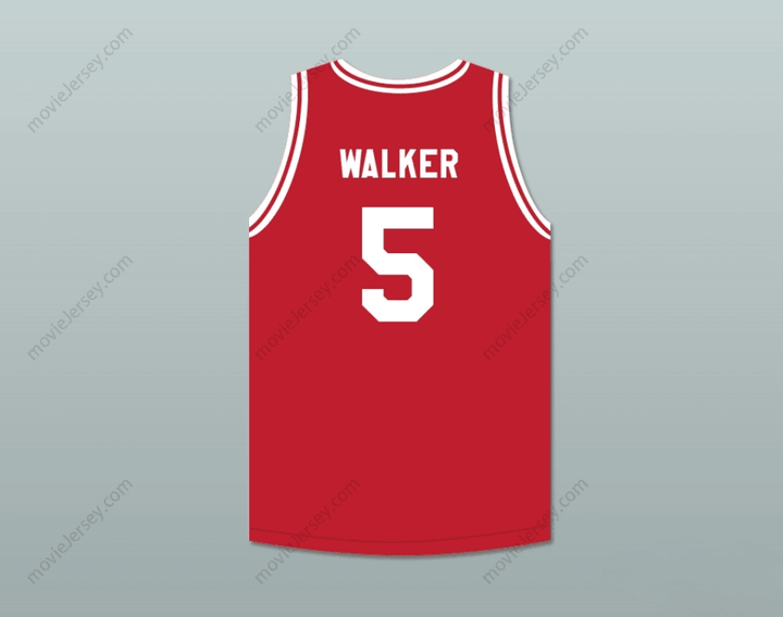 CUSTOM ANY Name Number DARRELL WALKER 5 PUSH EXCEL PRO BASKETBALL CLASSIC RED BASKETBALL JERSEY 1988 CHARITY EVENT Top Stitched S-6XL