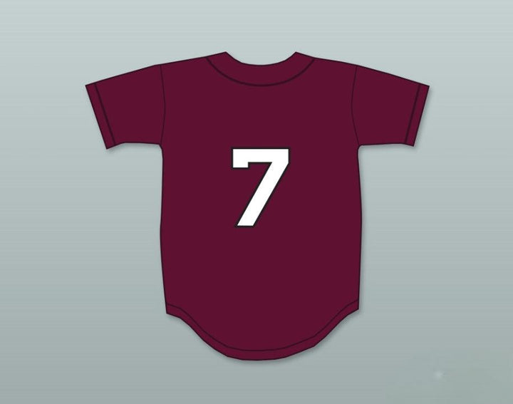 Custom Any Name Number ANTHONY RIZZO 7 STONEMAN DOUGLAS HIGH SCHOOL  MAROON BASEBALL JERSEY 1 Top Stitched S-6XL