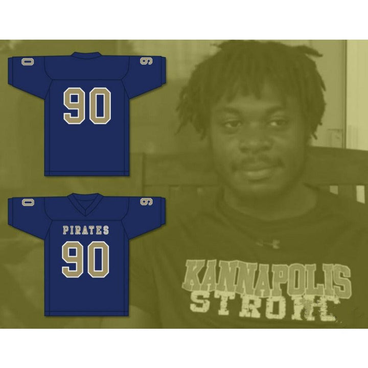CUSTOM ANY Name Number DANTRELL BARKLEY 90 INDEPENDENCE COMMUNITY COLLEGE PIRATES Football Jersey Top Stitched S-6XL