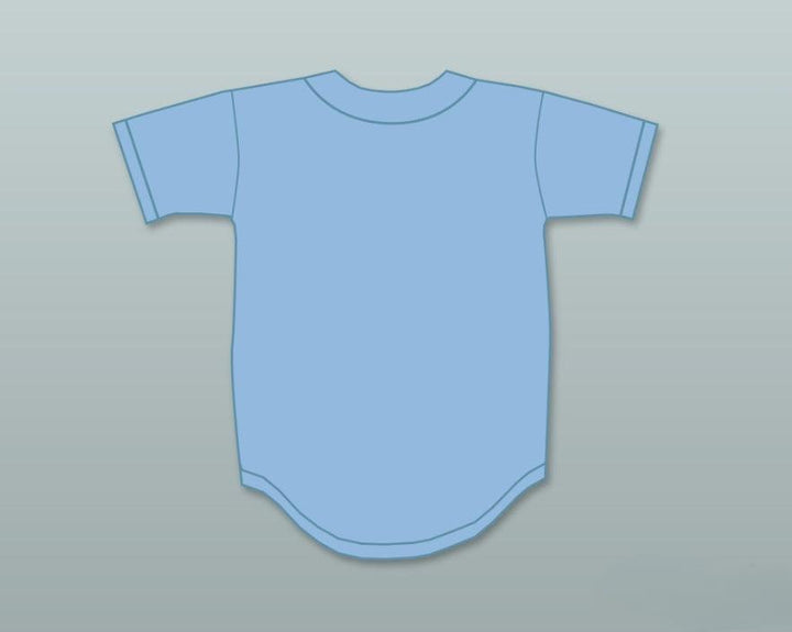 Custom Any Name Number BO JACKSON BO LIGHT BLUE BASEBALL JERSEY SESAME STREET Top Stitched S-6XL