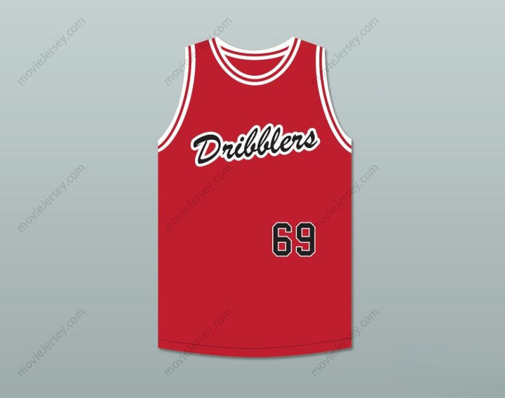 CUSTOM ANY Name Number DRIBBLERS 69 RED BASKETBALL JERSEY Top Stitched S-6XL