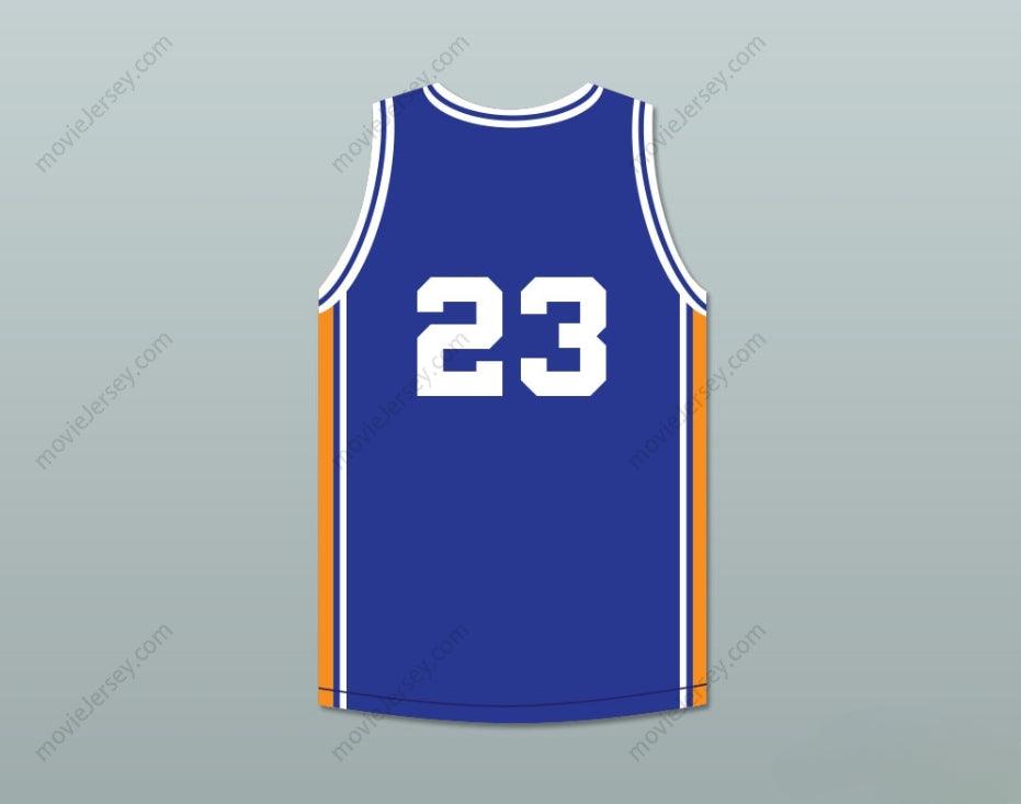CUSTOM ANY Name Number  MICHAEL  23 ACB 1990 BARCELONA EXHIBITION GAME BLUE BASKETBALL JERSEY 1 Top Stitched S-6XL