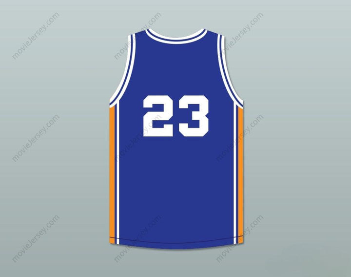 CUSTOM ANY Name Number  MICHAEL  23 ACB 1990 BARCELONA EXHIBITION GAME BLUE BASKETBALL JERSEY 1 Top Stitched S-6XL