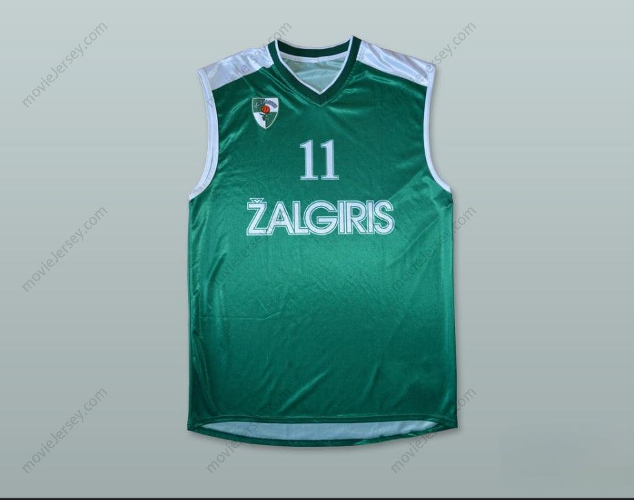 CUSTOM ANY Name Number ARVYDAS SABONIS 11 BC ZALGIRIS KAUNAS BASKETBALL JERSEY Top Stitched S-6XL