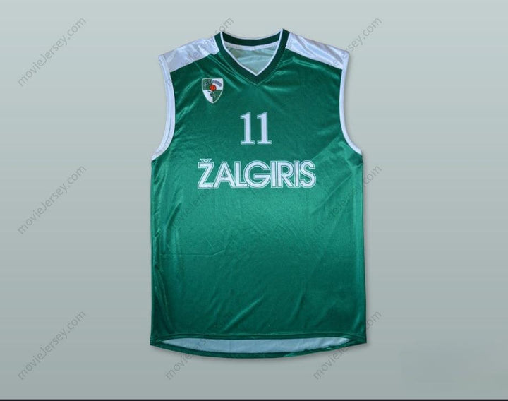 CUSTOM ANY Name Number ARVYDAS SABONIS 11 BC ZALGIRIS KAUNAS BASKETBALL JERSEY Top Stitched S-6XL
