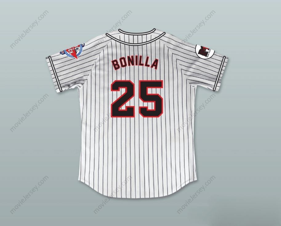 Custom Any Name Number BOBBY BONILLA 25 HOMEBOYS PINSTRIPED BASEBALL JERSEY 6TH ANNUAL ROCK N' JOCK SOFTBALL CHALLENGE 1995 Top Stitched S-6XL