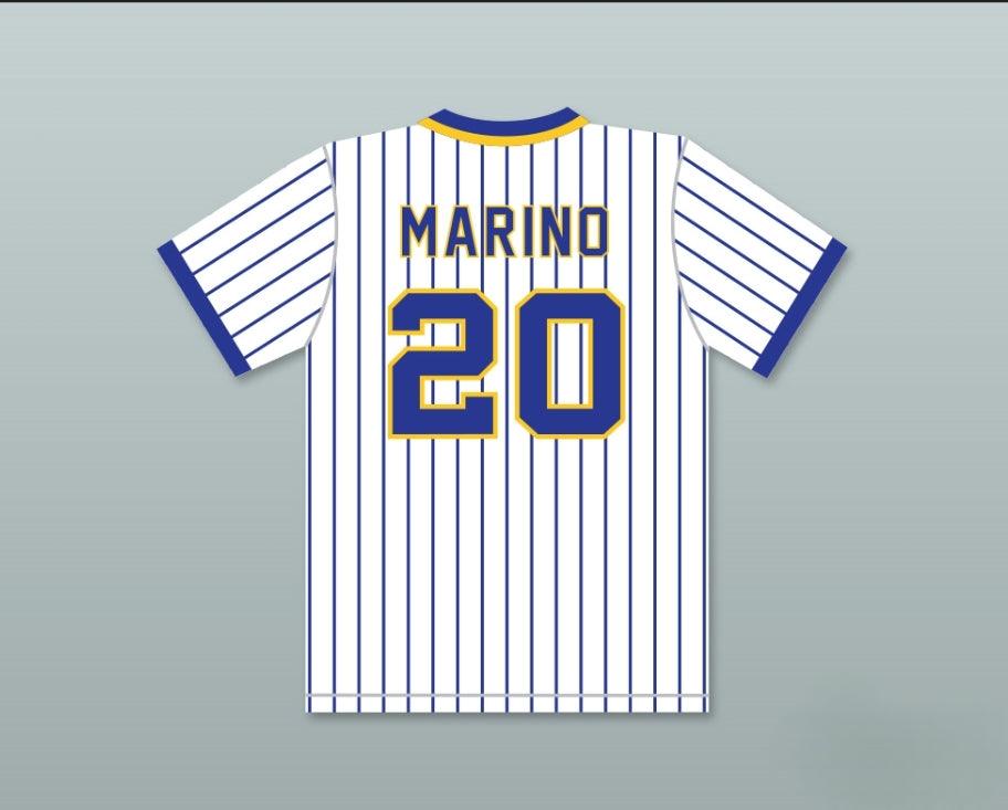 Custom Any Name Number DAN MARINO 20 CENTRAL CATHOLIC HIGH SCHOOL PINSTRIPED BASEBALL JERSEY Top Stitched S-6XL