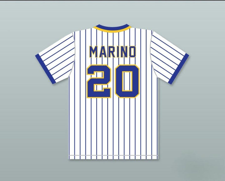 Custom Any Name Number DAN MARINO 20 CENTRAL CATHOLIC HIGH SCHOOL PINSTRIPED BASEBALL JERSEY Top Stitched S-6XL