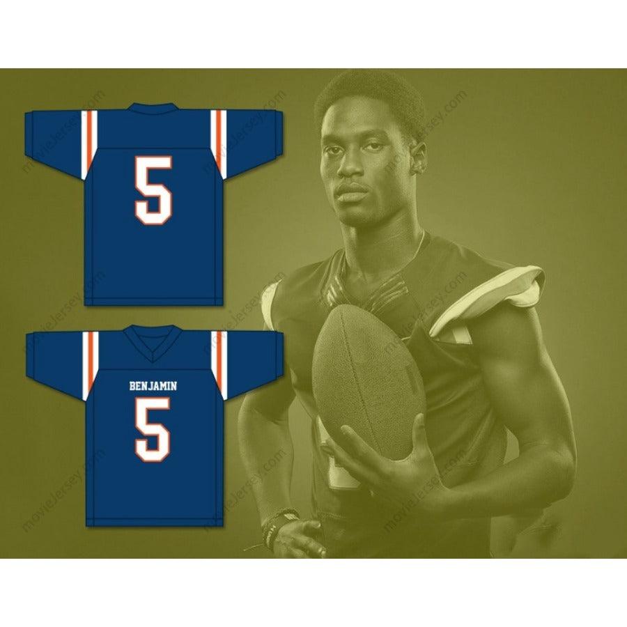 CUSTOM ANY Name Number KAIIR ELAM 5 THE BENJAMIN SCHOOL BUCCANEERS Football Jersey Top Stitched S-6XL