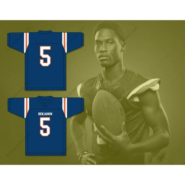 CUSTOM ANY Name Number KAIIR ELAM 5 THE BENJAMIN SCHOOL BUCCANEERS Football Jersey Top Stitched S-6XL