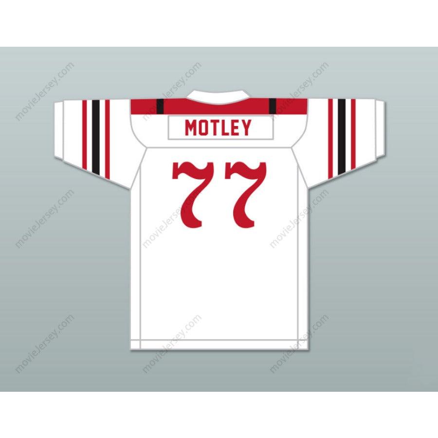 CUSTOM ANY Name Number MARION MOTLEY 77 CANTON MCKINLEY HIGH SCHOOL PUPS WHITE Football Jersey Top Stitched S-6XL