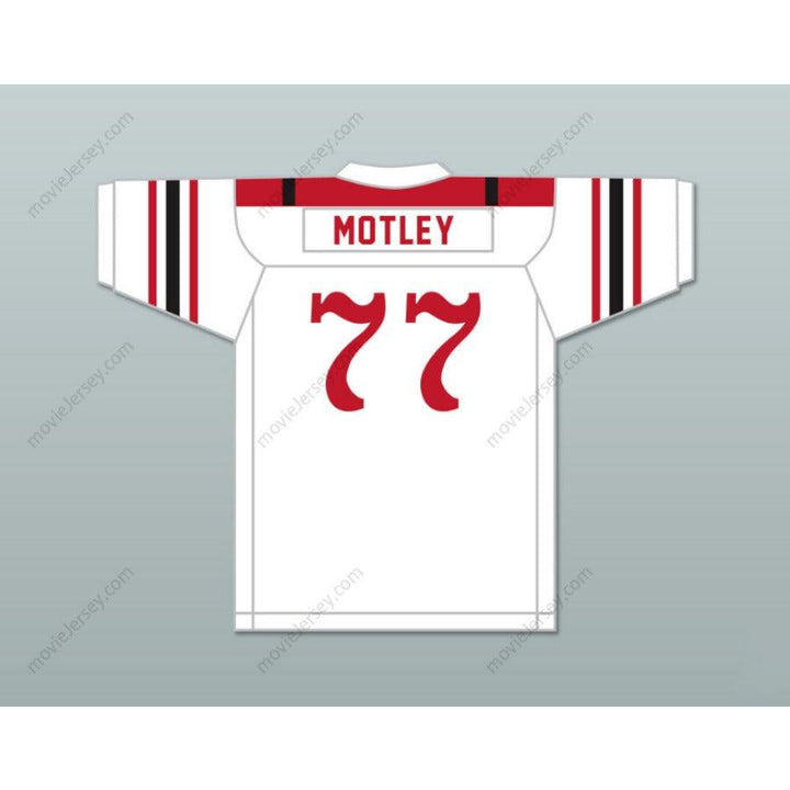 CUSTOM ANY Name Number MARION MOTLEY 77 CANTON MCKINLEY HIGH SCHOOL PUPS WHITE Football Jersey Top Stitched S-6XL