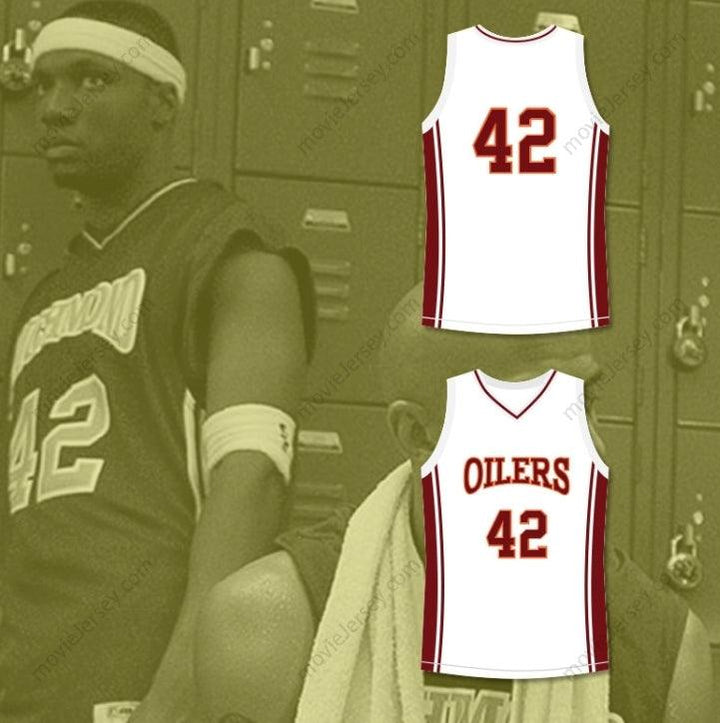 CUSTOM ANY Name Number KENYON STONE 42 RICHMOND OILERS AWAY BASKETBALL JERSEY COACH CARTER Top Stitched S-6XL