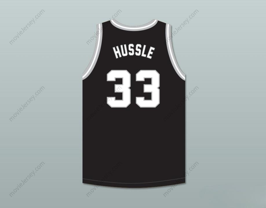 CUSTOM ANY Name Number NIPSEY HUSSLE 33 CRENSHAW BLACK BASKETBALL JERSEY Top Stitched S-6XL