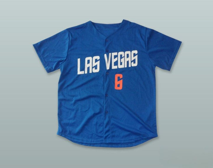Custom Any Name Number WALLY BACKMAN 6   51S BLUE BASEBALL JERSEY Top Stitched S-6XL