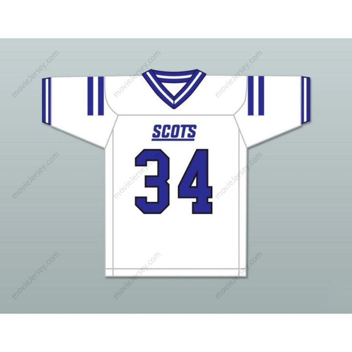 CUSTOM ANY Name Number ZAMIR WHITE 34 SCOTLAND HIGH SCHOOL FIGHTING SCOTS Football Jersey Top Stitched S-6XL