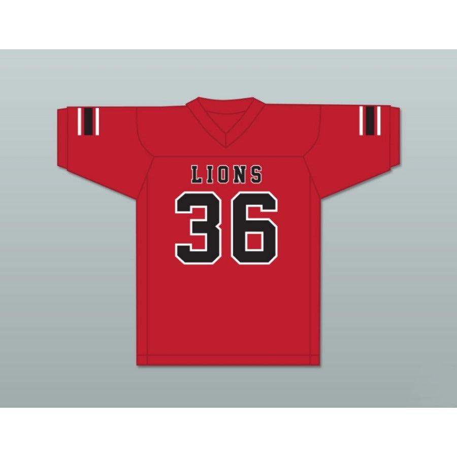 CUSTOM ANY Name Number JAVARIUS TAYLOR 36 EMCC LIONS FOOTBALL JERSEY INCLUDES PATCHES Top Stitched S-6XL