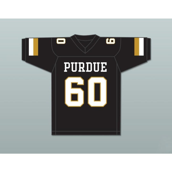 CUSTOM ANY Name Number JIM GAFFIGAN 60 PURDUE BLACK Football Jersey Top Stitched S-6XL