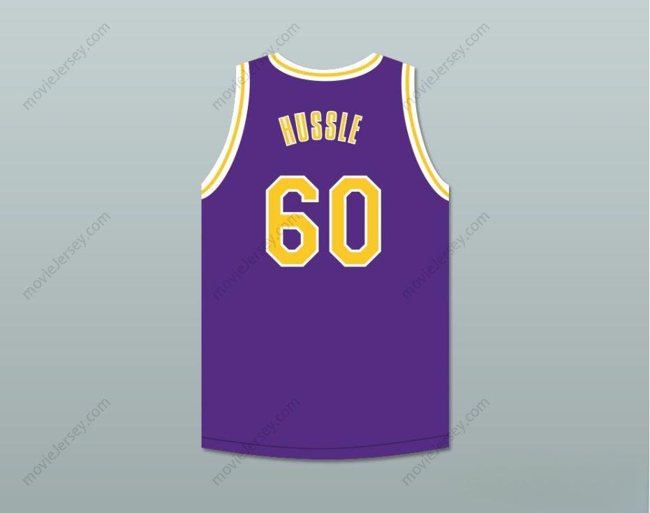 CUSTOM ANY Name Number NIPSEY HUSSLE 60 CRENSHAW PURPLE BASKETBALL JERSEY 1 Top Stitched S-6XL