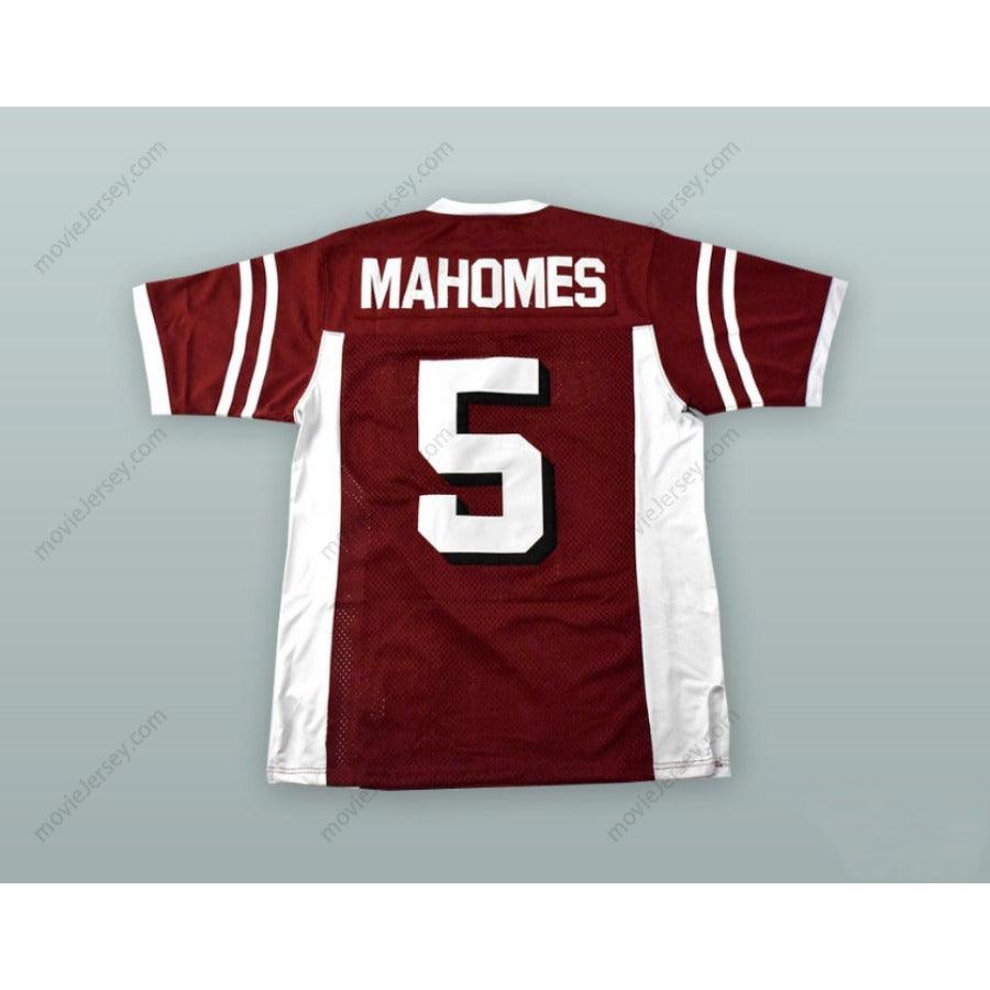CUSTOM ANY Name Number PATRICK MAHOMES 5 WHITEHOUSE HIGH SCHOOL WILDCATS MAROON ALTERNATE FOOTBALL JERSEY Top Stitched S-6XL