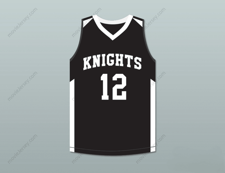 CUSTOM ANY Name Number JA MORANT 12 CRESTWOOD HIGH SCHOOL KNIGHTS BLACK BASKETBALL JERSEY 1 Top Stitched S-6XL