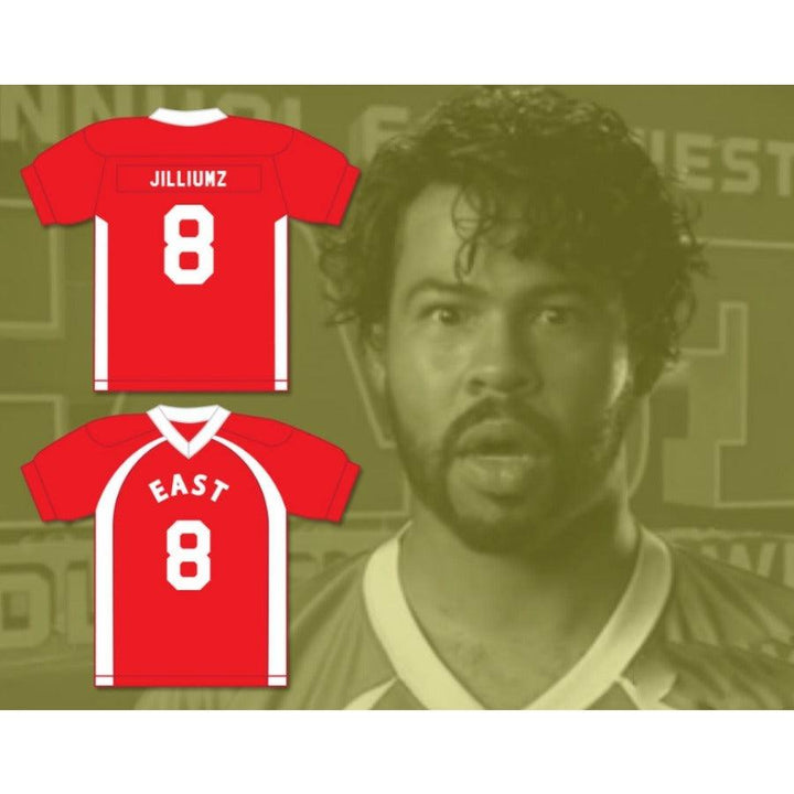 CUSTOM ANY Name Number LEOZ MAXWELL JILLIUMZ 8 EAST FOOTBALL JERSEY KEY PEELE Top Stitched S-6XL