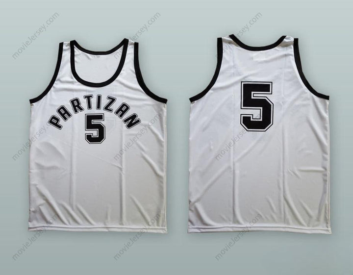 CUSTOM ANY Name Number JADRANKA KOSOR 5 KK PARTIZAN BELGRADE WHITE BASKETBALL JERSEY Top Stitched S-6XL