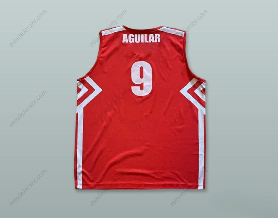 CUSTOM ANY Name Number AGUILAR 9 OLIMPIA MILANO ITALY RED BASKETBALL JERSEY1 Top Stitched S-6XL