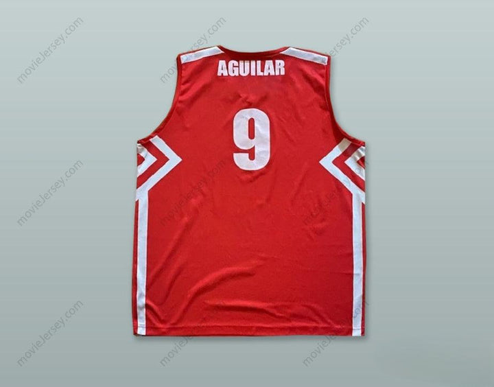 CUSTOM ANY Name Number AGUILAR 9 OLIMPIA MILANO ITALY RED BASKETBALL JERSEY1 Top Stitched S-6XL