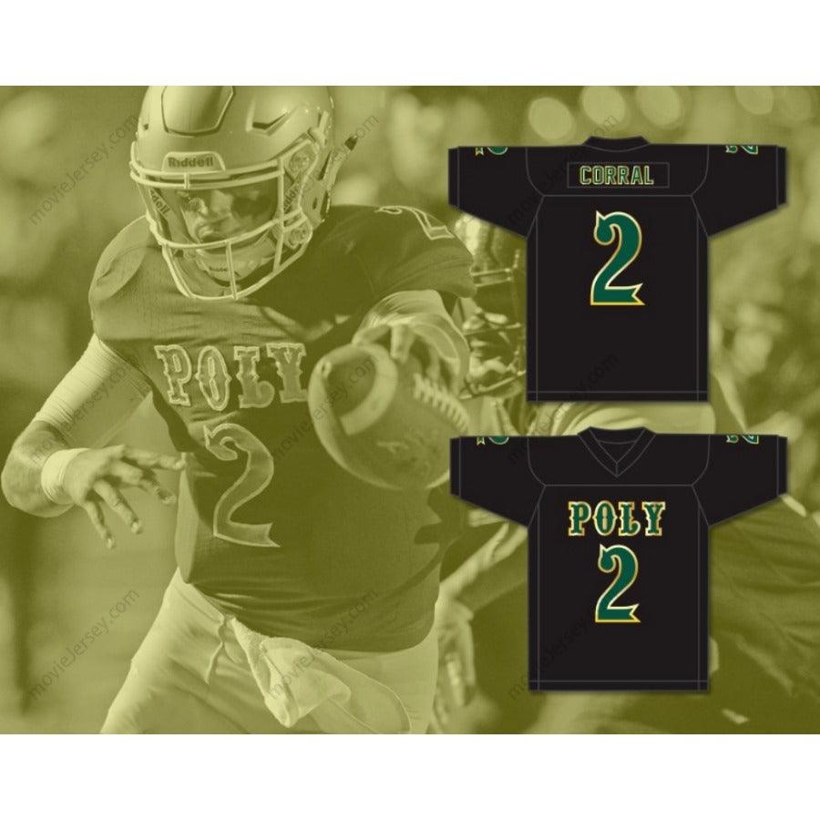 CUSTOM ANY Name Number MATT CORRAL 2 LONG BEACH POLYTECHNIC HIGH SCHOOL JACKRABBITS Football Jersey Top Stitched S-6XL
