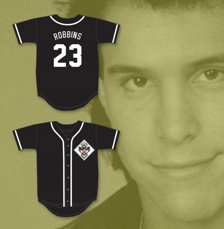 Custom Any Name Number BRIAN ROBBINS 23 AARDVARKS BASEBALL JERSEY 1ST ANNUAL ROCK N' JOCK DIAMOND DERBY Top Stitched S-6XL