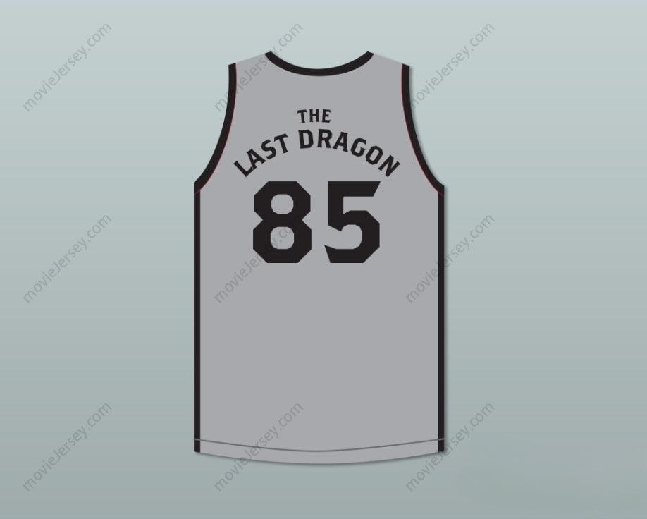 CUSTOM ANY Name Number JOHNNY YU 85 THE LAST DRAGON GREY JERSEY Top Stitched S-6XL