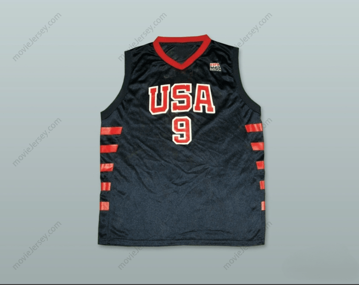 CUSTOM ANY Name Number LEBRON JAMES 9 USA TEAM AWAY BASKETBALL JERSEY Top Stitched S-6XL