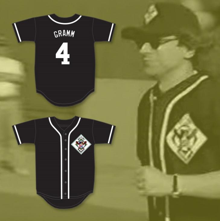 Custom Any Name Number LOU GRAMM 4 AARDVARKS BASEBALL JERSEY 1ST ANNUAL ROCK N' JOCK DIAMOND DERBY Top Stitched S-6XL