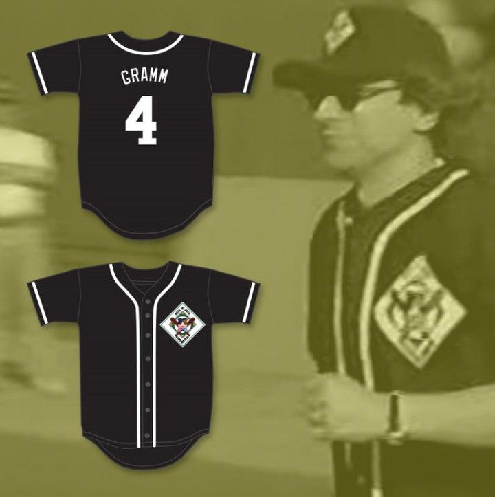 Custom Any Name Number LOU GRAMM 4 AARDVARKS BASEBALL JERSEY 1ST ANNUAL ROCK N' JOCK DIAMOND DERBY Top Stitched S-6XL